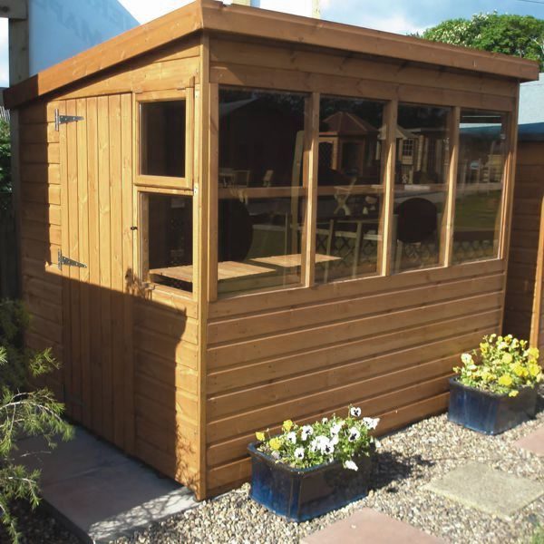 Sunflower Potting Shed 12mm/18mm Cladding - Delivered Flat Packed