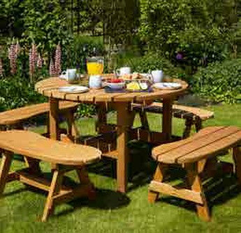 Tom Chambers Amble Table and Bench Set