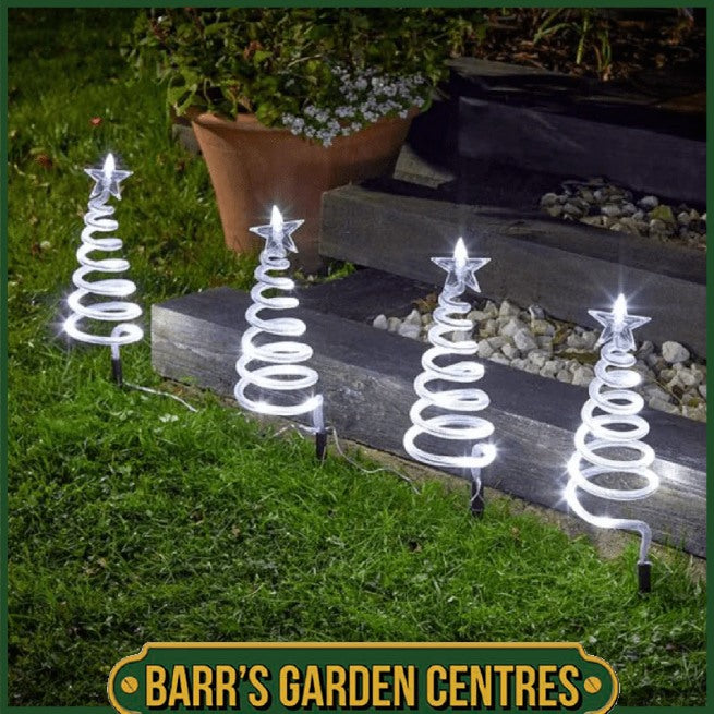 Three Kings TreeSpiral Stakes Cool White 4pc