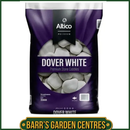 Dover White 50 - 70mm White Cobbles