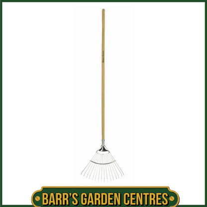 Kent & Stowe Stainless Steel Long Handled Lawn / Leaf Rake
