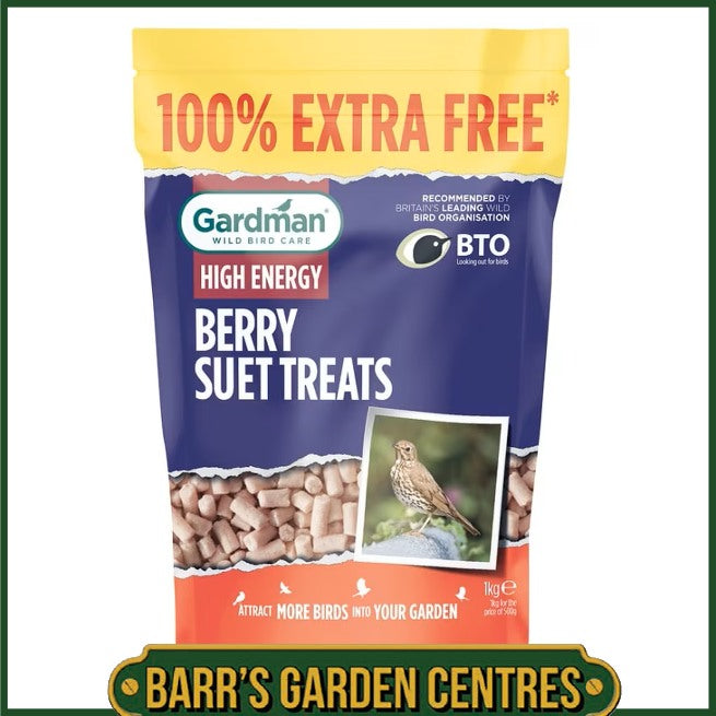 Gardman Berry Suet Treats 500g + 100% Extra Free