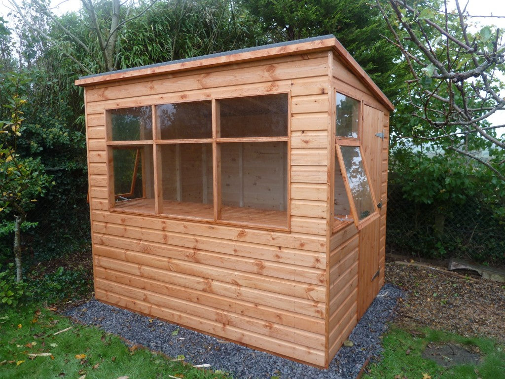 Sunflower Potting Shed 12mm/18mm Cladding - Delivered & Professionally Assembled (Includes Bearers)