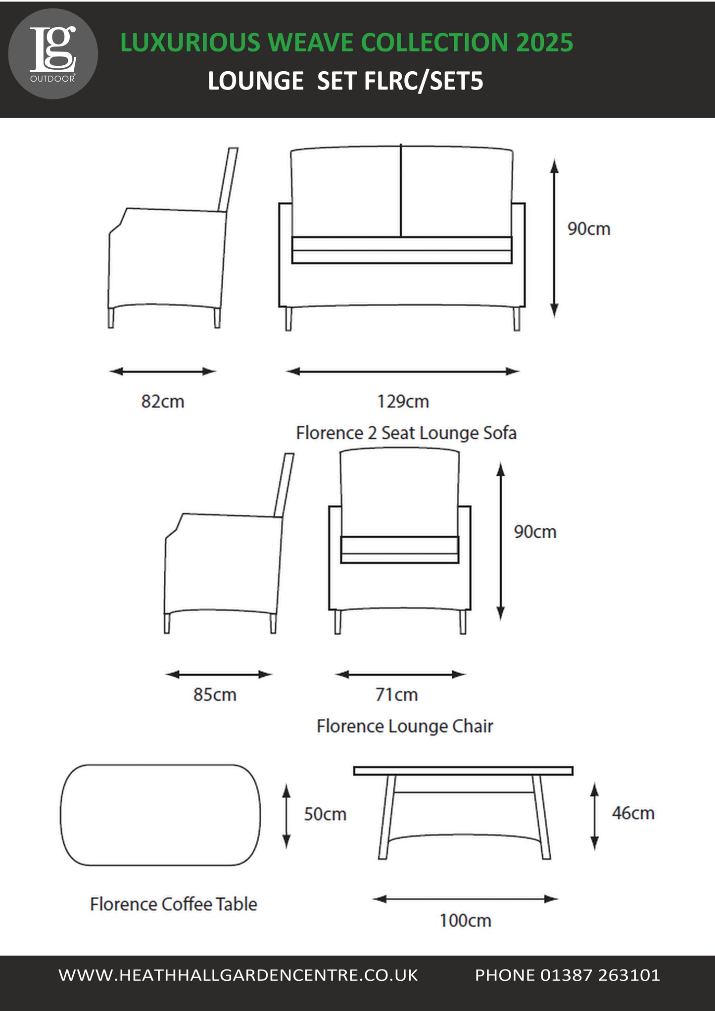 Florence Lounge Set  (Flrc-Set 5)