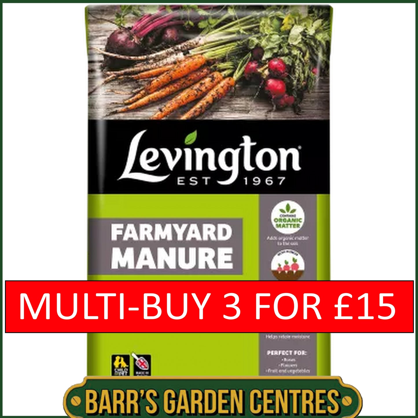 Levington® Peat Free Farmyard Manure 50 Litre