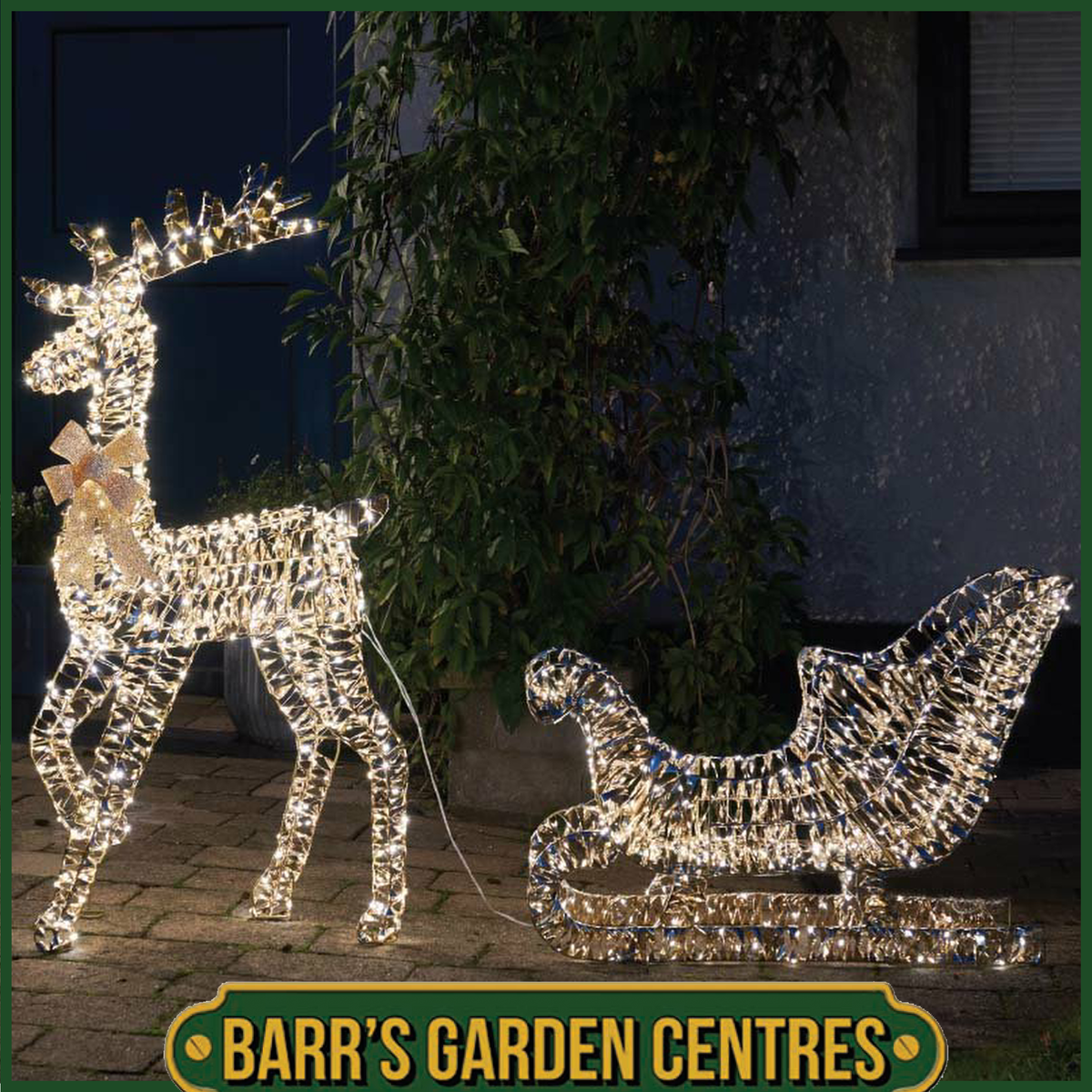 Three Kings GoldTwist Reindeer and Sleigh
