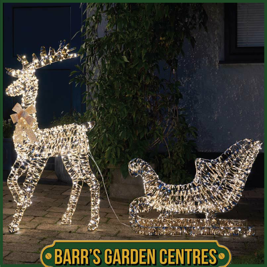 Three Kings GoldTwist Reindeer and Sleigh