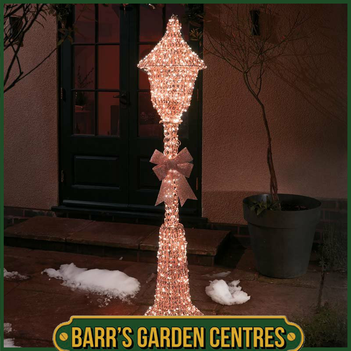 Three Kings Titan Rose Gold Lamp Post 120cm