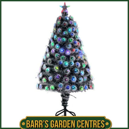 Noma 1.8m Frosted Swirl Fibre Optic Tree