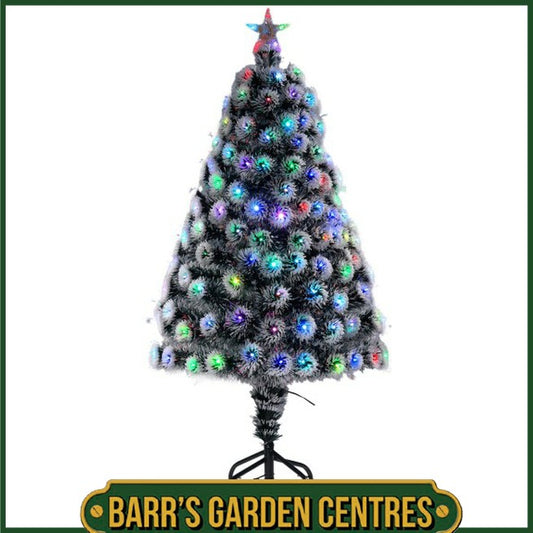 Noma 1.5m Frosted Swirl Fibre Optic Tree