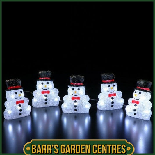 NOMA 5 Acrylic Sitting Snowmen Chain