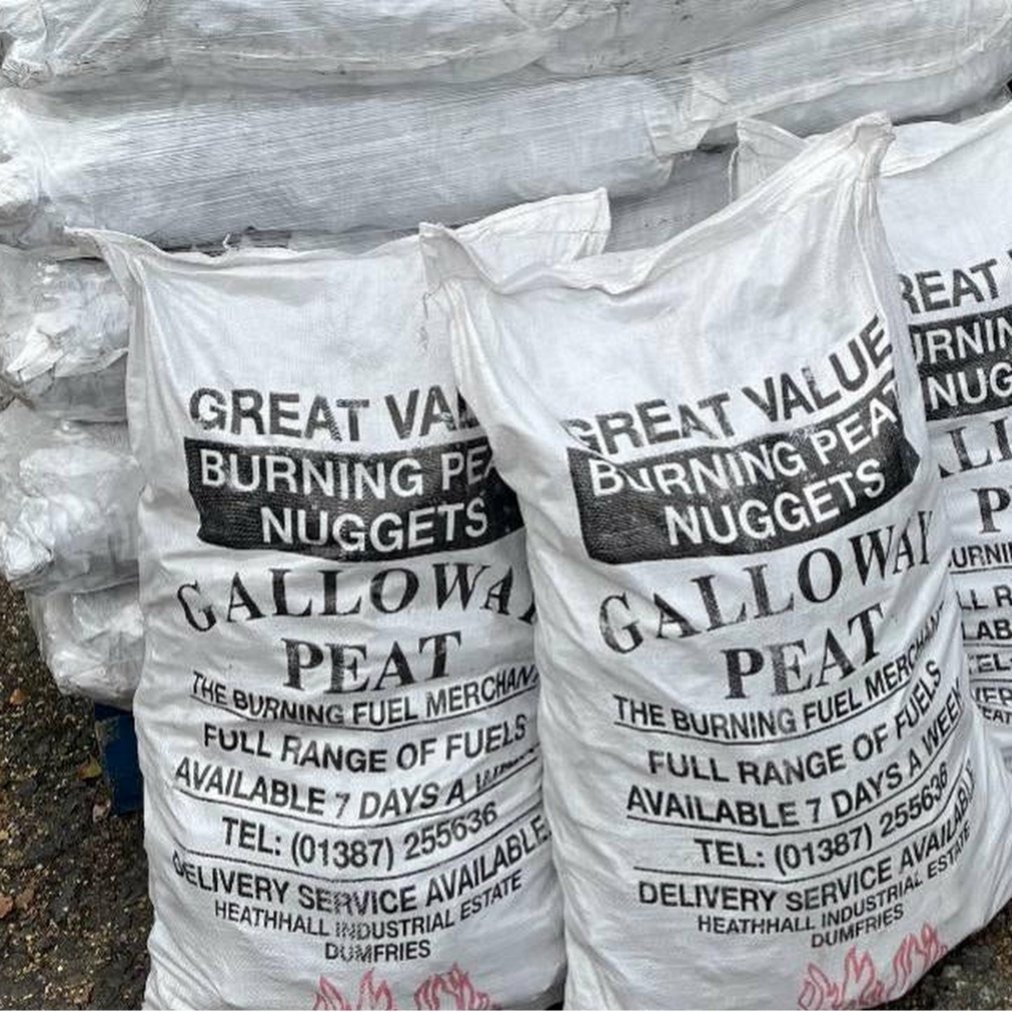 Half Pallet Galloway Peat Nuggets (12 Bags)