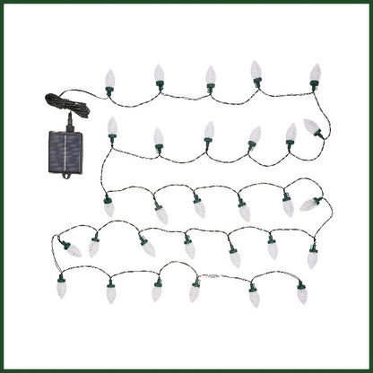 SuperBright MultiPower PineCone String Lights x30