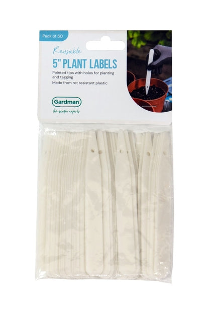 Gardman 5" Plant Labels - 50 Pack