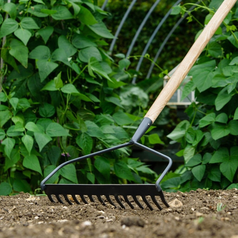 Kent & Stowe Carbon Steel Long Handled Soil Rake