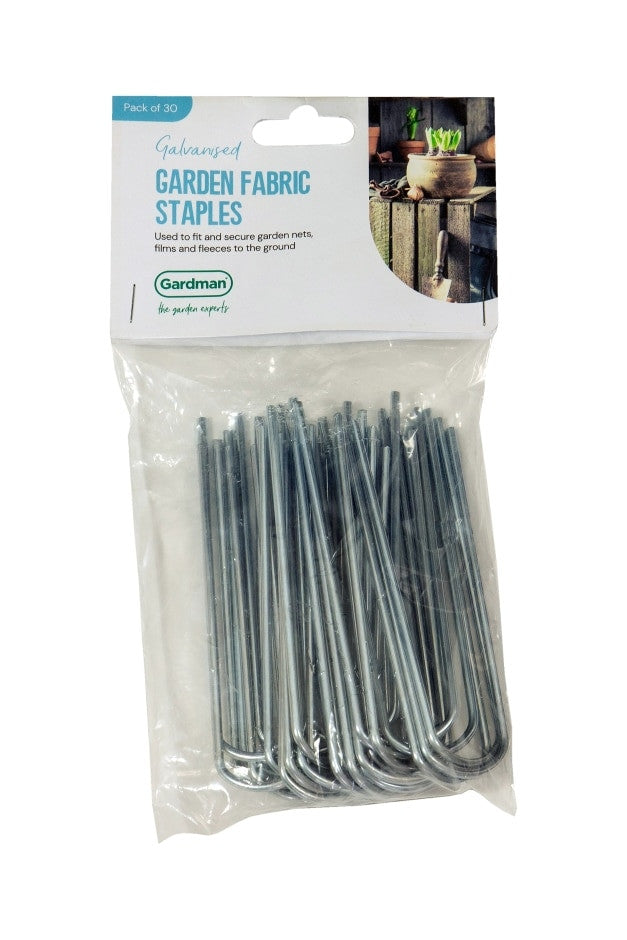 Gardman Garden Fabric Staples Pack of 30