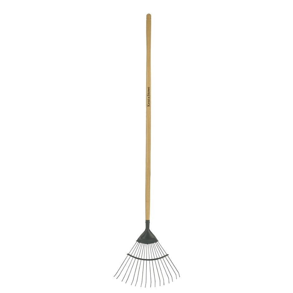 Kent & Stowe Carbon Steel Long Handled Lawn / Leaf Rake