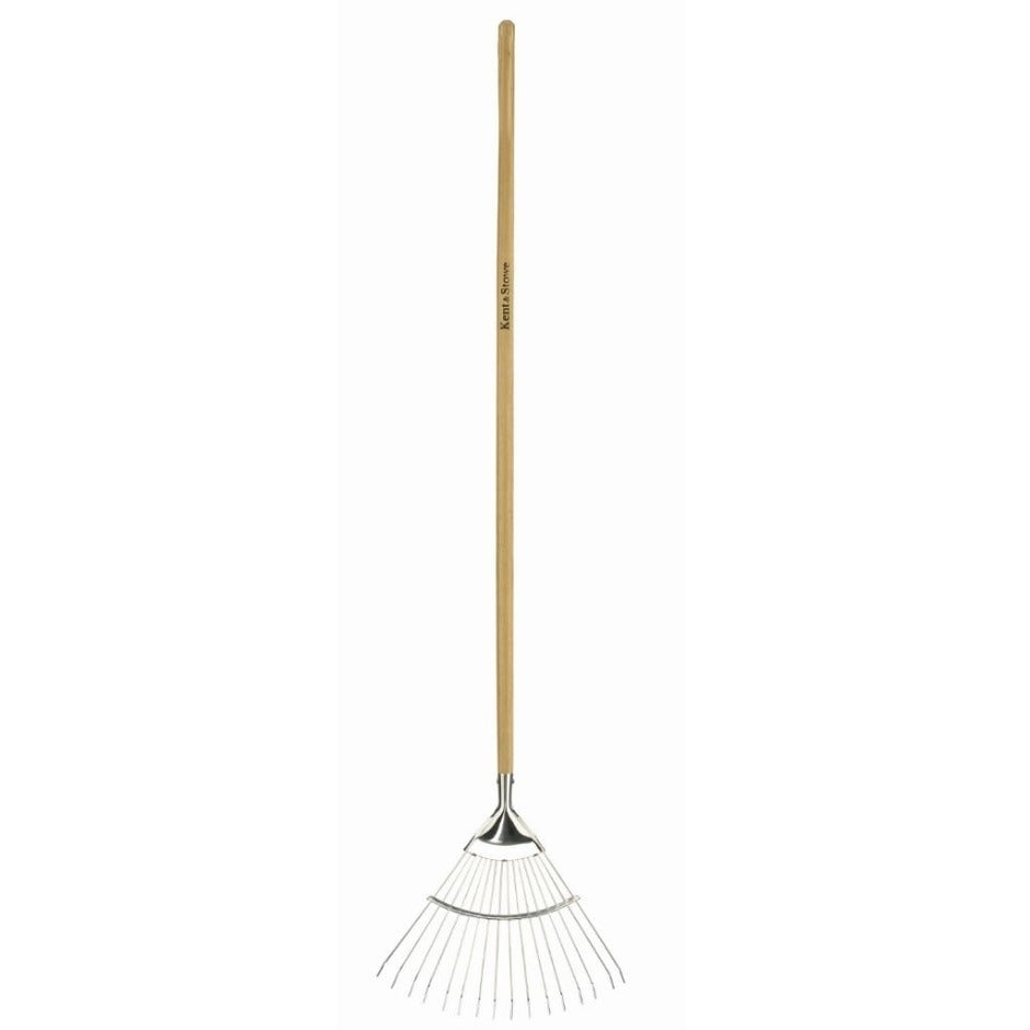 Kent & Stowe Stainless Steel Long Handled Lawn / Leaf Rake