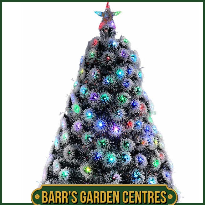 Noma 1.2m Frosted Swirl Fibre Optic Tree
