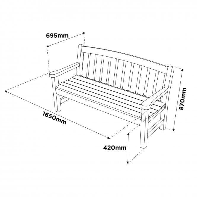 Appleton 3 Seater Bench