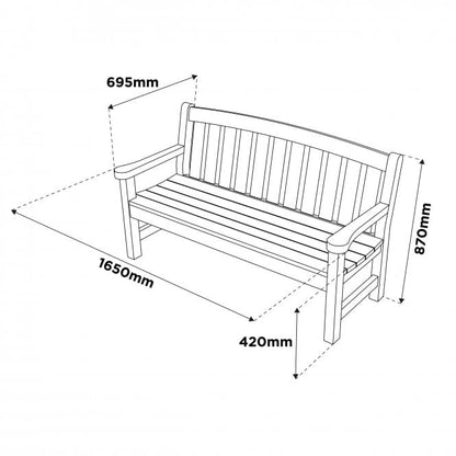 Appleton 3 Seater Bench