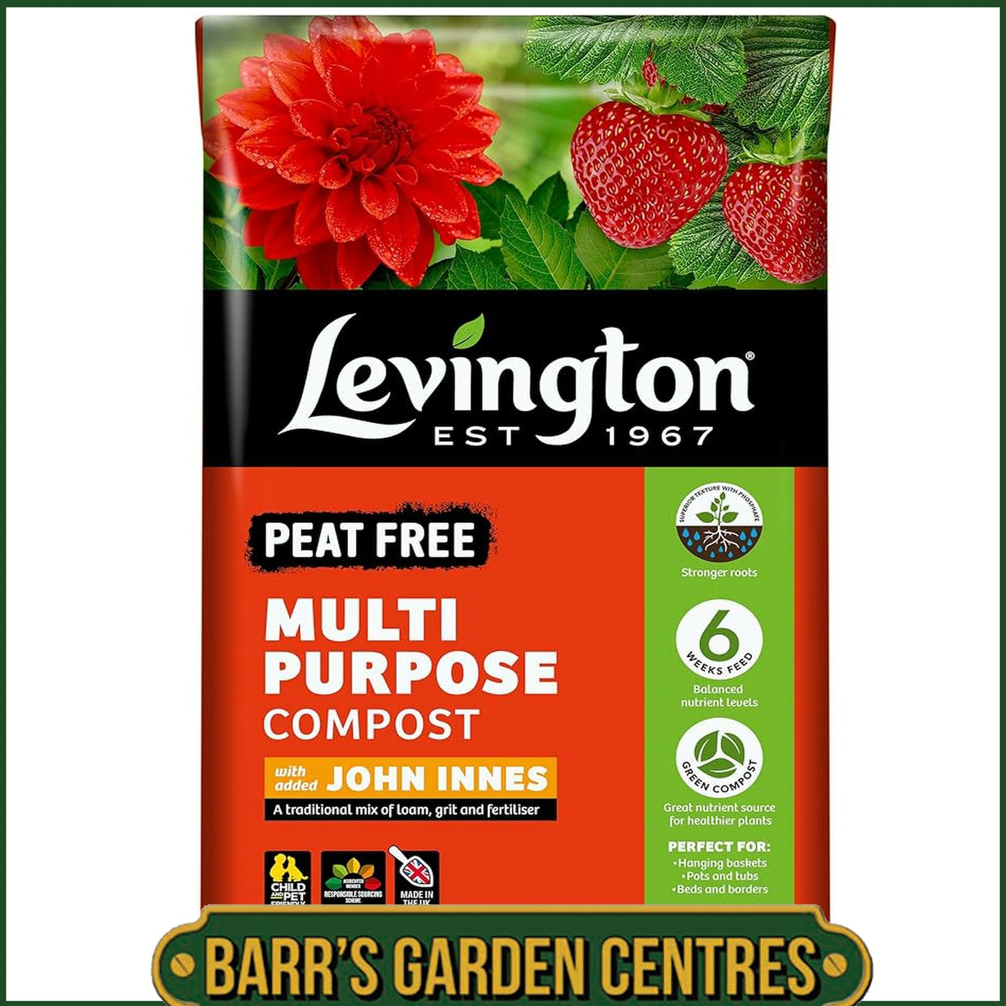 Levington® Peat Free Multi Purpose with added John Innes 40 Litre Compost