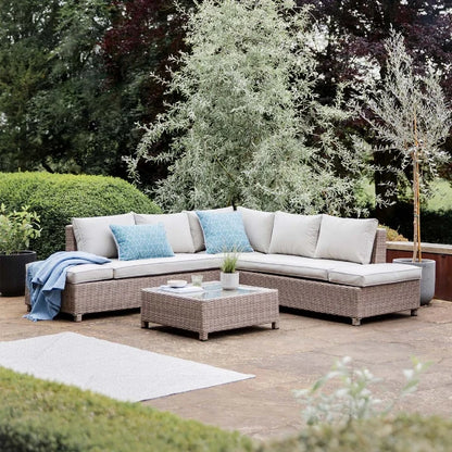 Monaco Sand 4 Seater Corner Lounge set