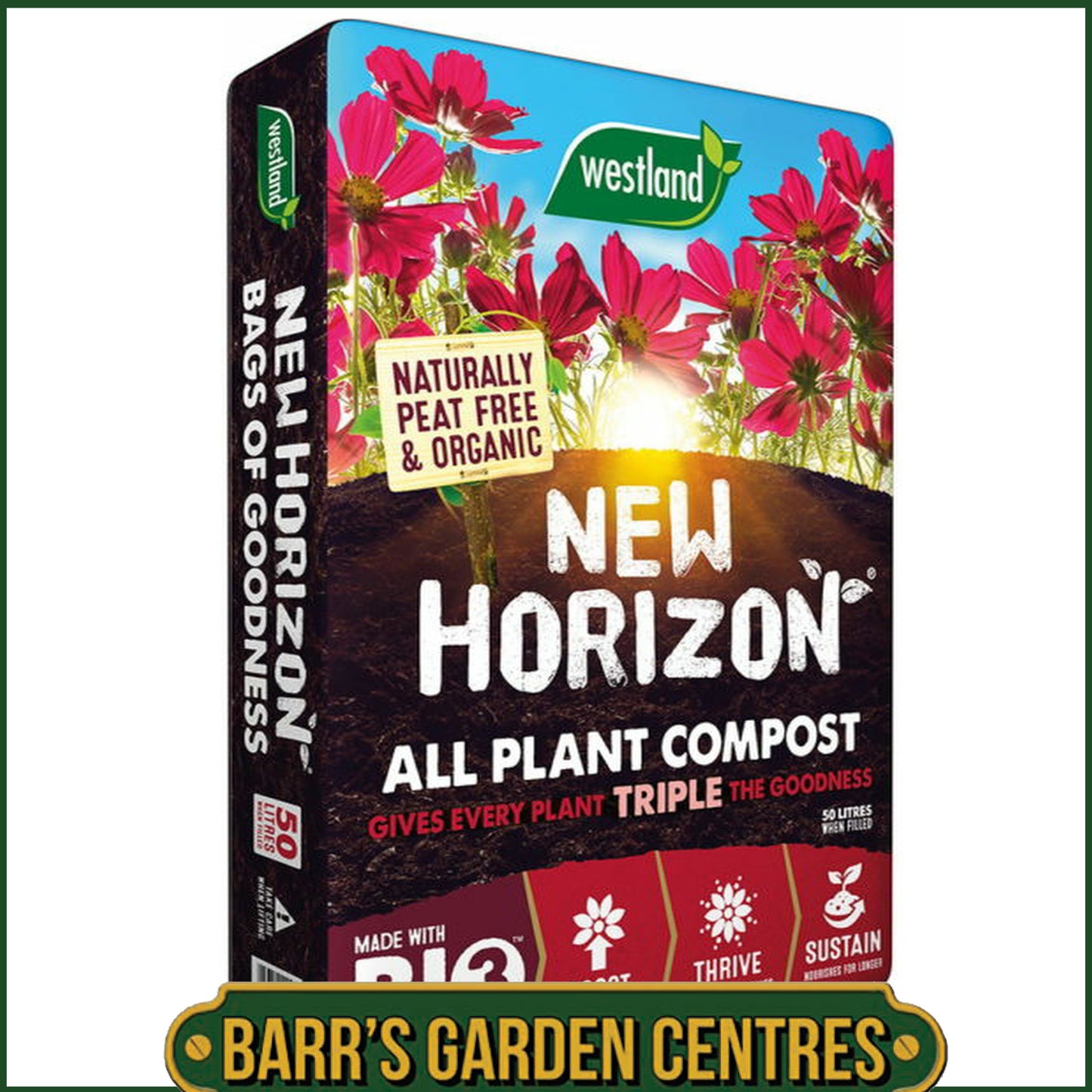 Westland New Horizon Peat Free Multi Purpose Compost 50 Litre