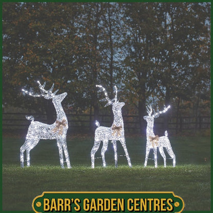 GlitterTwist Reindeer 140cm - Silver