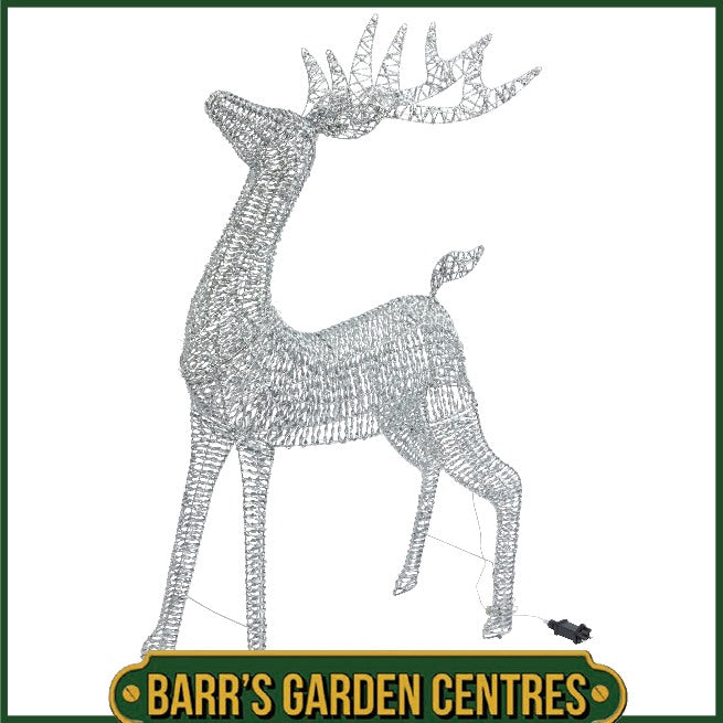 GlitterTwist Reindeer 95cm - Silver