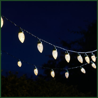SuperBright MultiPower PineCone String Lights x30