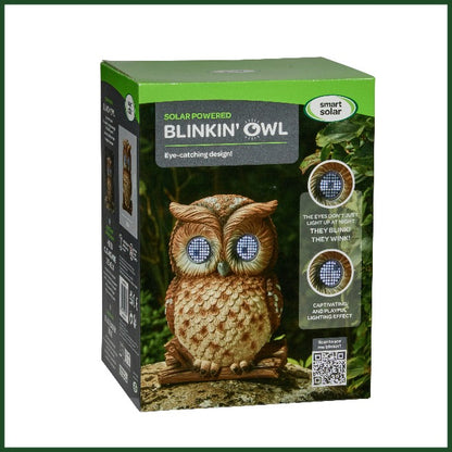 Blinkin' Owl Light up Garden Ornament