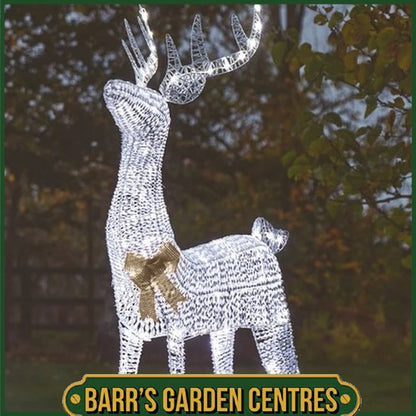 GlitterTwist Reindeer 140cm - Silver