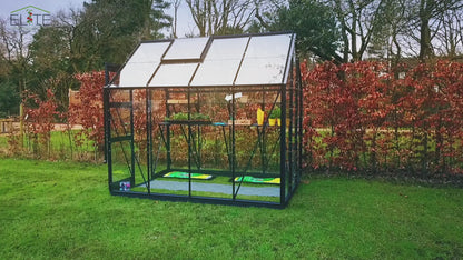 SPECIAL PACKAGE DEAL - WITH 3mm HORTICULTURAL GLASS - HIGH EAVE 6'3" WIDE ELITE GREENHOUSE