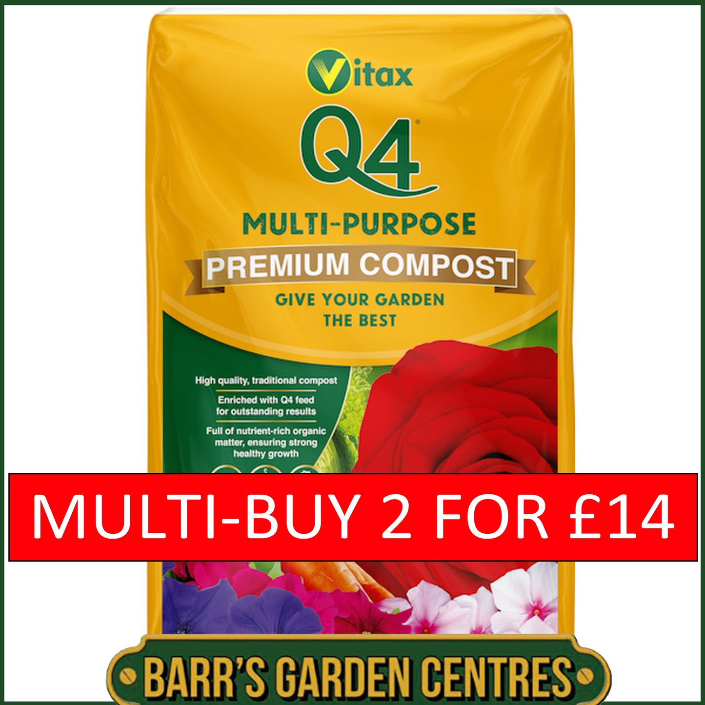 Vitax Q4 Multi-Purpose Compost 56 Litre