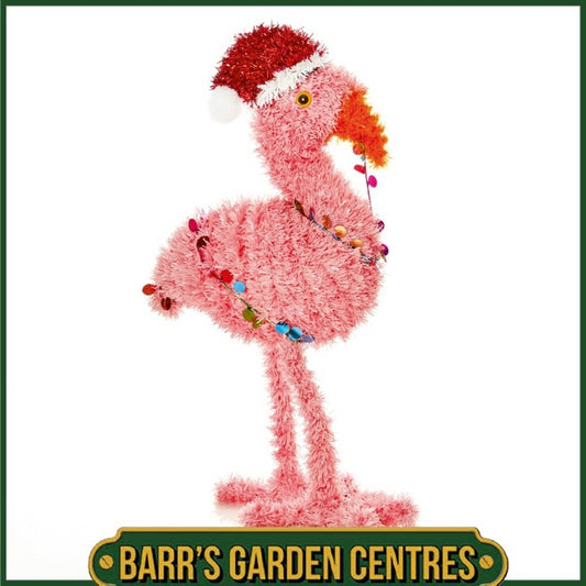 Premier Tinsel 3D Christmas Flamingo