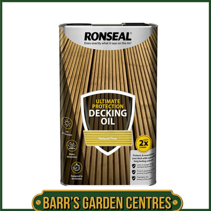Ronseal Ultimate Protection Decking Oil Natural Pine 5L