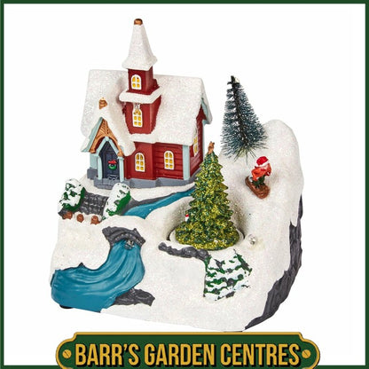 Three Kings CandyTree Christmas SnowScene 14cm