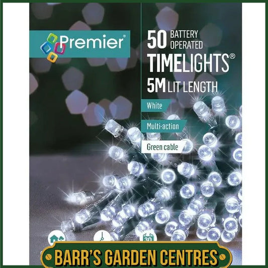 Premier 50-200 Battery String Lights - White