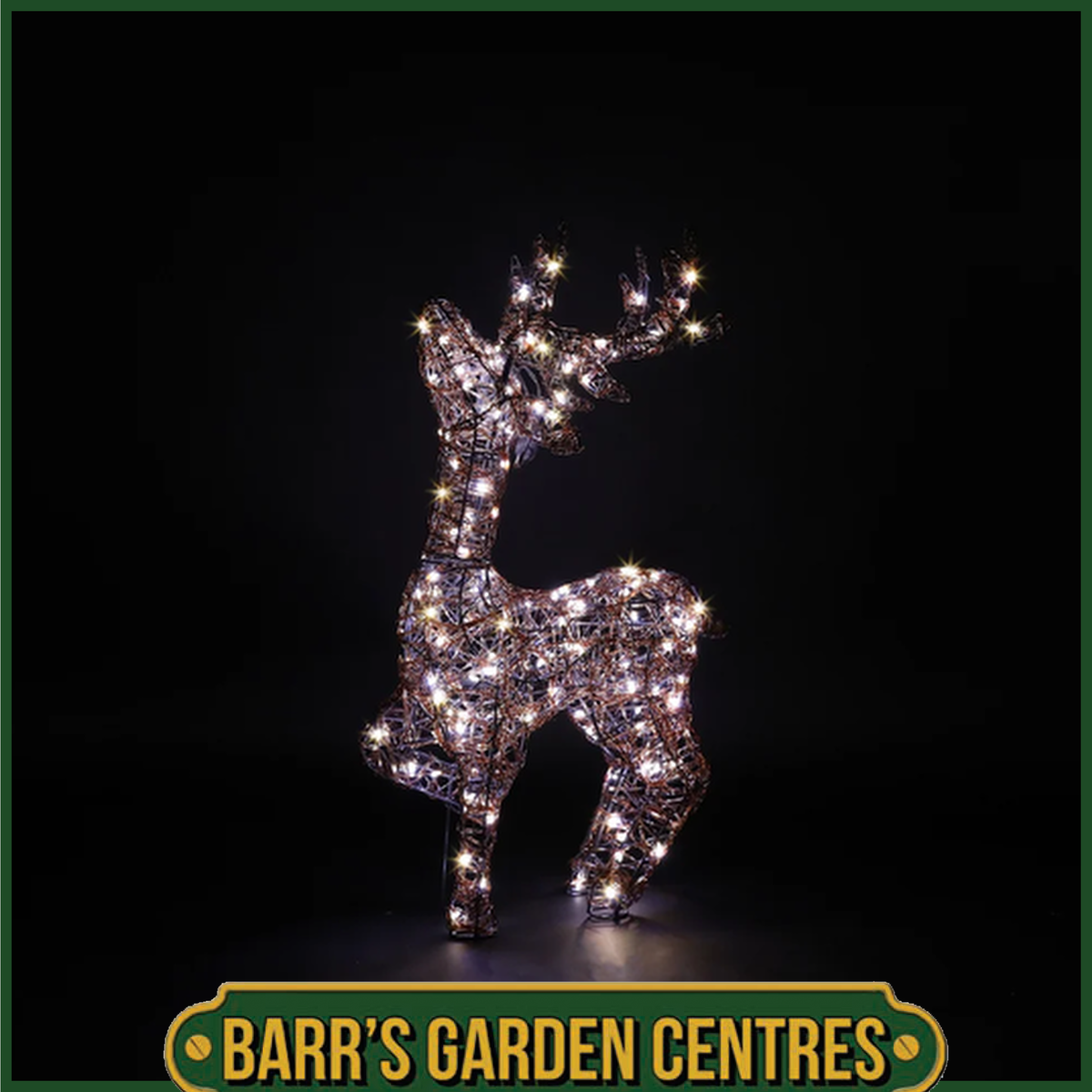 Noma 70cm Copper Acrylic Tatton Standing Stag With Wire Antlers
