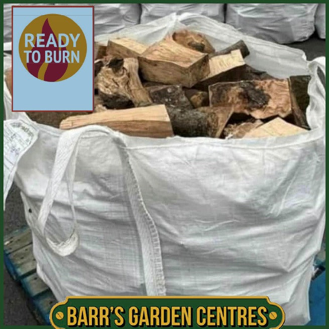 Seasoned Ready to Burn Hardwood Logs in Bulk Bag