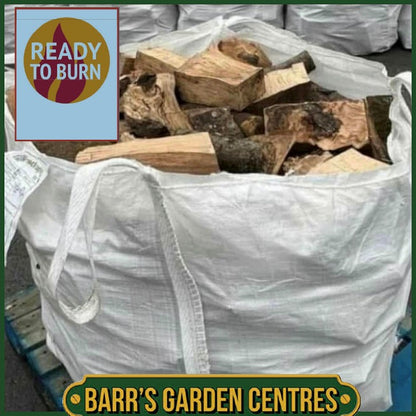 Seasoned Ready to Burn Hardwood Logs in Bulk Bag