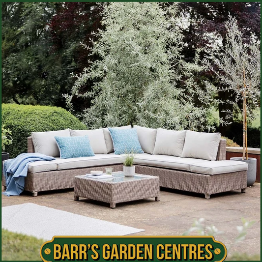 Monaco Sand 4 Seater Corner Lounge set