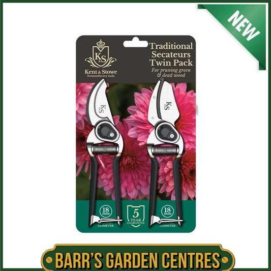 Kent & Stowe Traditional Secateurs Twin Pack