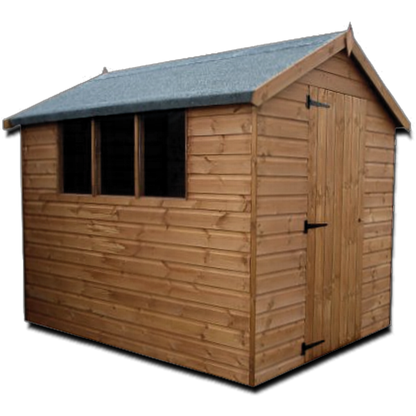 Standard Apex Shed 12mm Cladding - Delivered & Professionally Assembled (Includes Bearers)