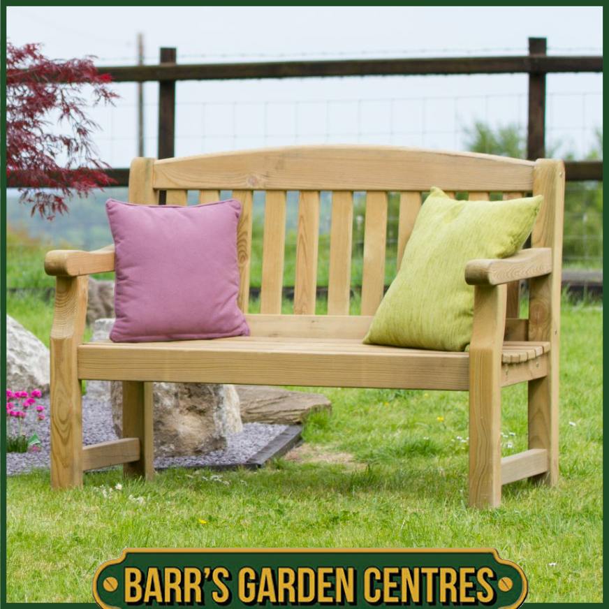 Emily 2 Seater Garden Bench (4ft)