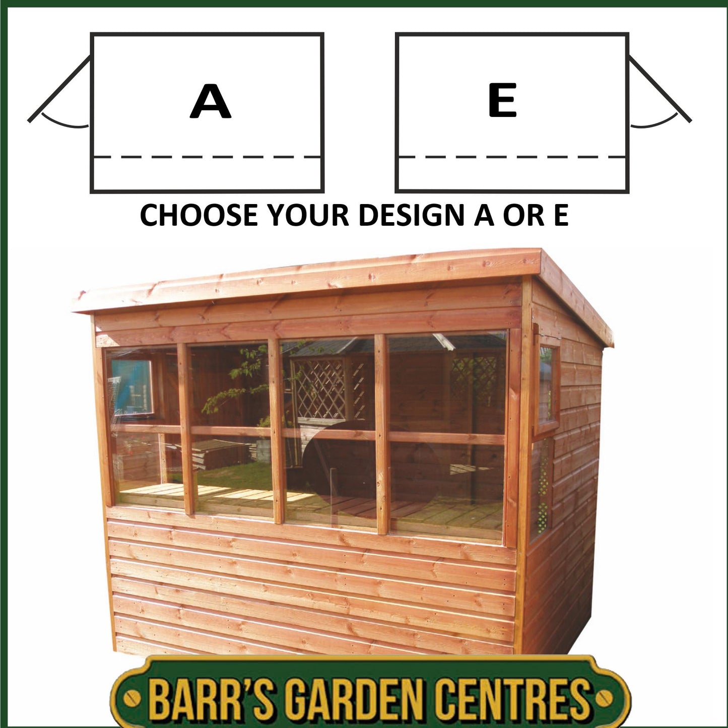 Sunflower Potting Shed 12mm/18mm Cladding - Delivered & Professionally Assembled (Includes Bearers)