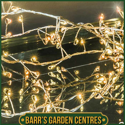 NOMA 1000 Micro LED Twinkling Garland, Warm White/Antique White - 15m