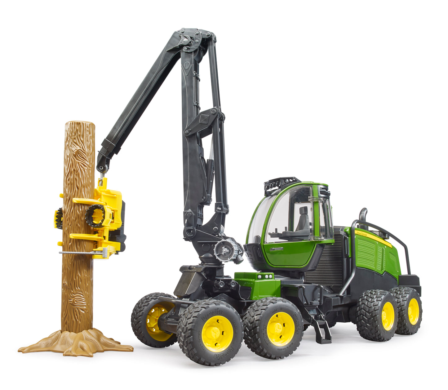 BRUDER John Deere 1270G harvester with one tree trunk