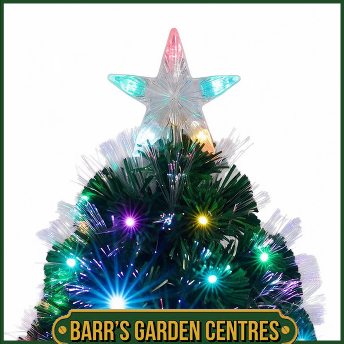 Noma 1.2m Zodiac Green Tree With Fibre Optic Strands